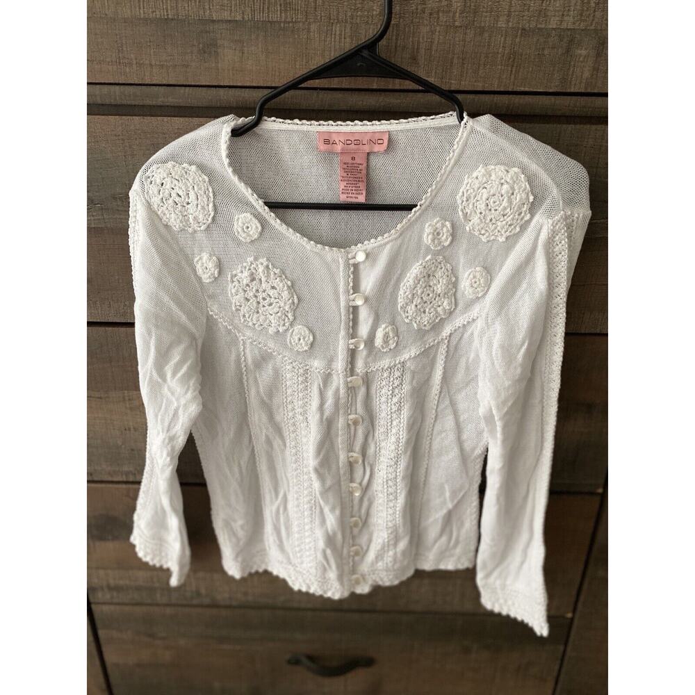Bandolino women's cardigan, in a romantic style.100% cotton 8 - Picture 10 of 12